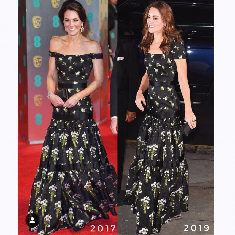 كيت ميدلتون بفستان مطبّع بالورود خلال زيارتها National Portrait Gallery في لندن