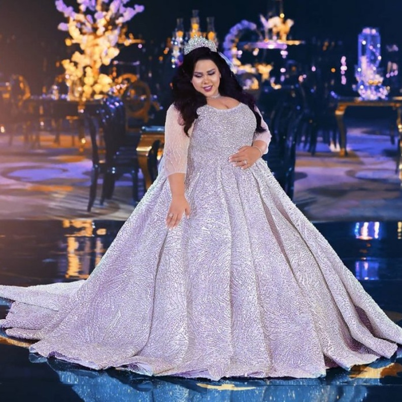 شيماء سيف في يوم زفافها