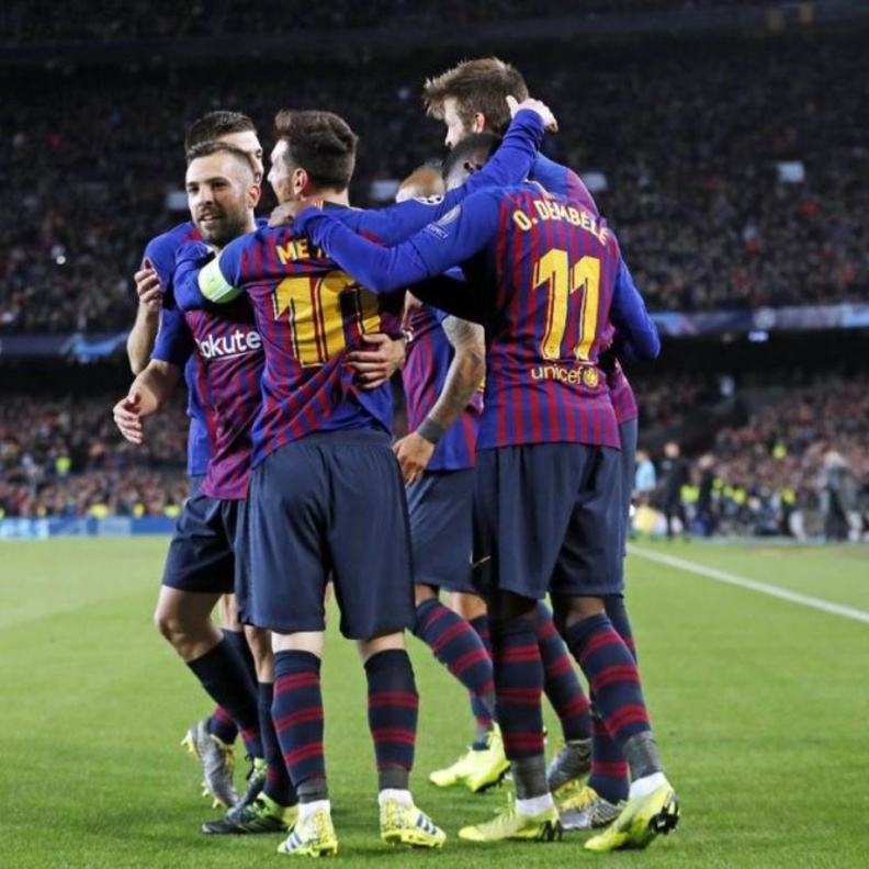 برشلونة يكتسح ليون بخماسية