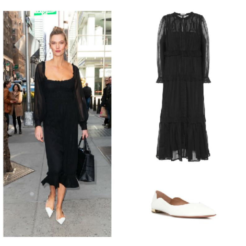 ايملي راتاجكوسكي أنيقة في فستان أسود ناعم