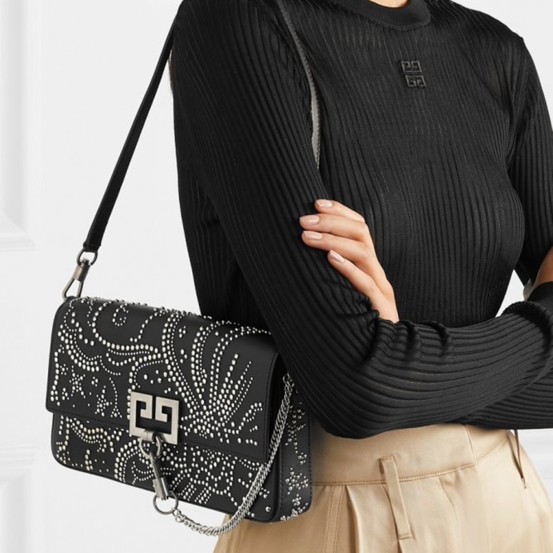 Prada حقيبة يد مرصعة بالمسامير من