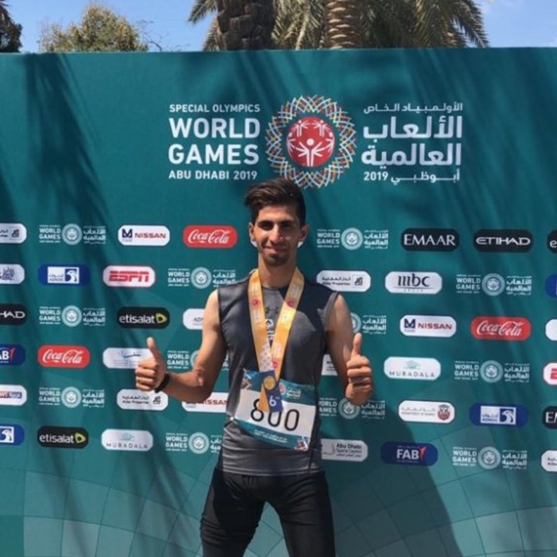 أحمد حاصل على الميدالية البرونزية في ألعاب القوى