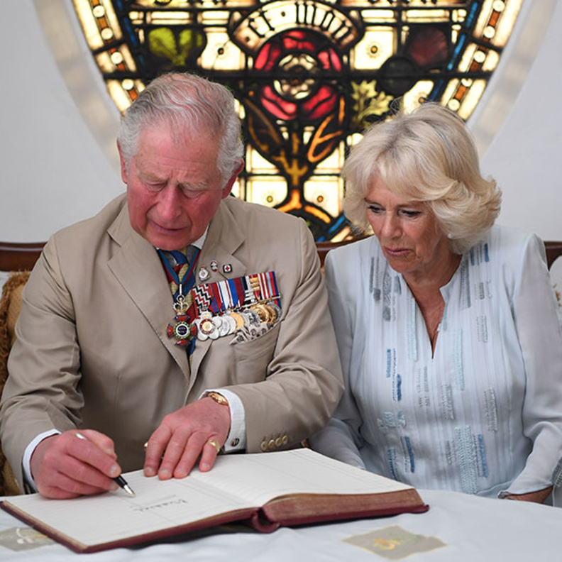 الأمير تشارلز وزوجته دوقة كورنوال في باربادوس