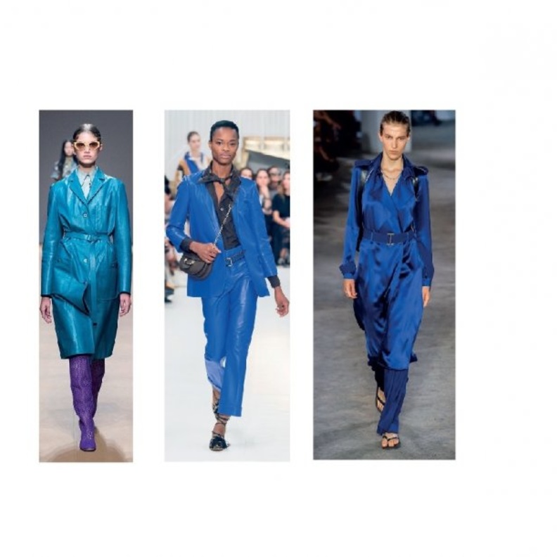 إطلالتان باللون الأزرق من Balenciaga