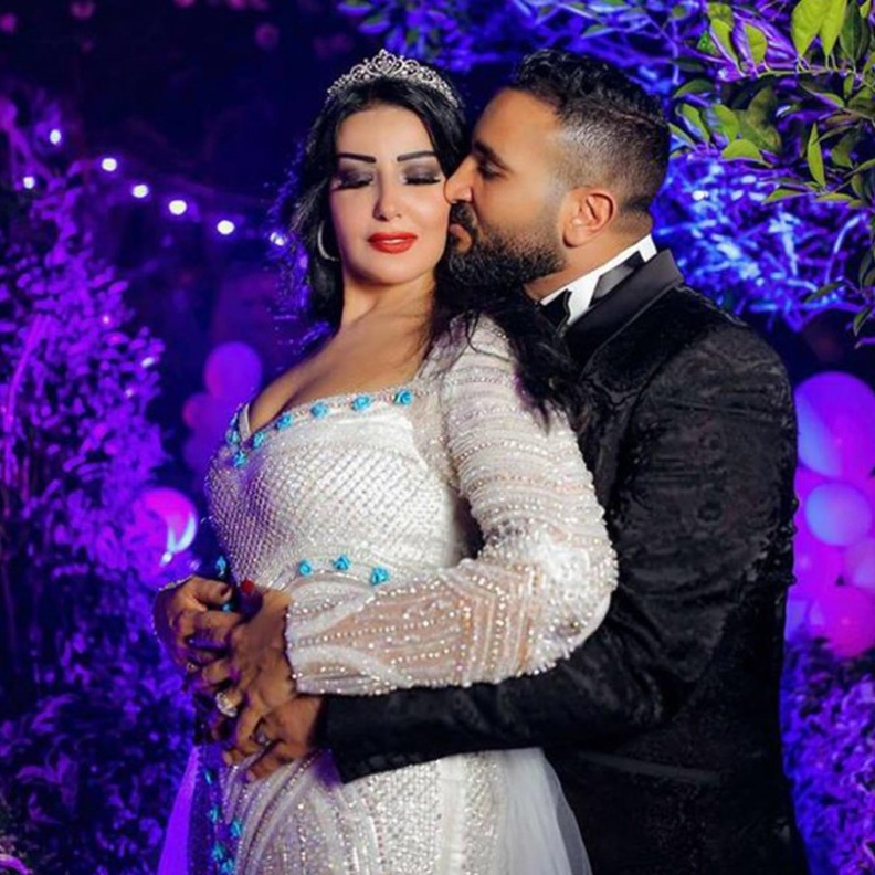  سمية الخشاب خلال حفل زفافها