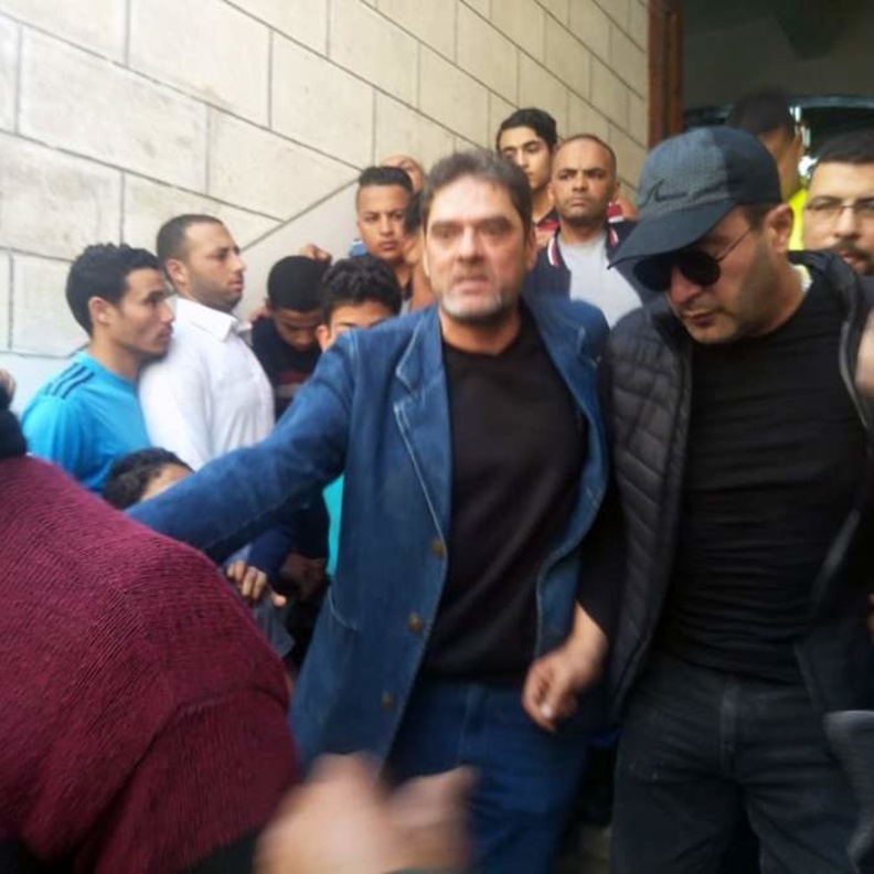 احمد السقا في جنازة محمود الجندي