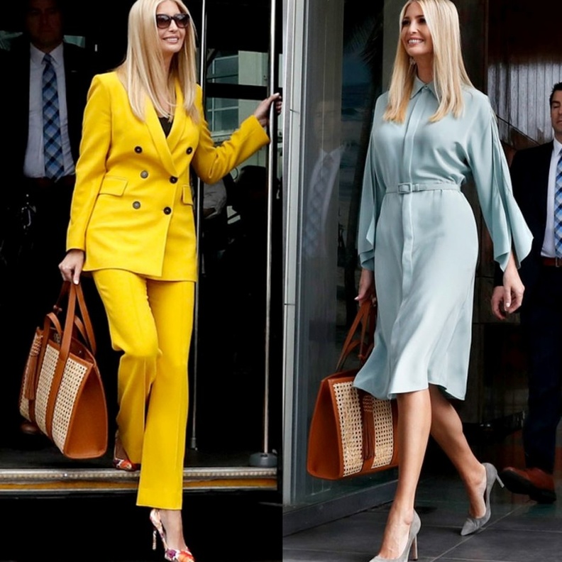 إيفانكا بفستان بطبعة الورود من مجموعة Emilia Wickstead يبلغ ثمنه 1.655$