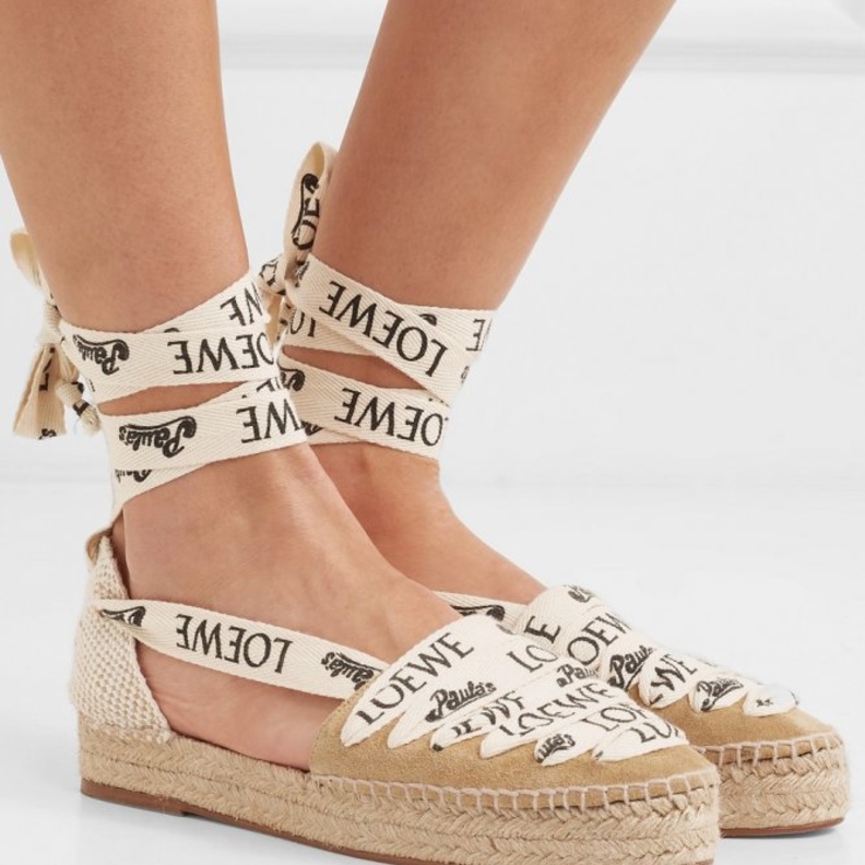 Burberry حذاء قش من