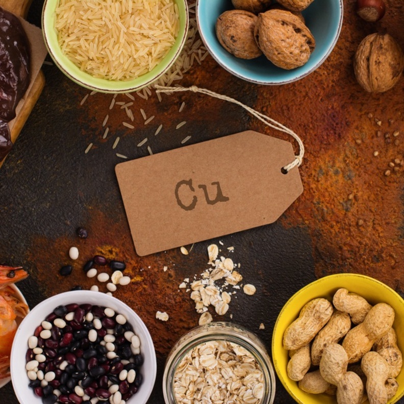 فوائد عنصر النحاس للجسم وانواع الاكلات الموجود بها