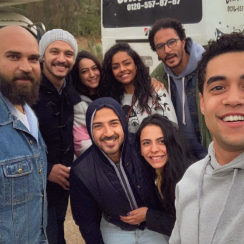 خالد أنور وفريق عمل مسلسل"زودياك"