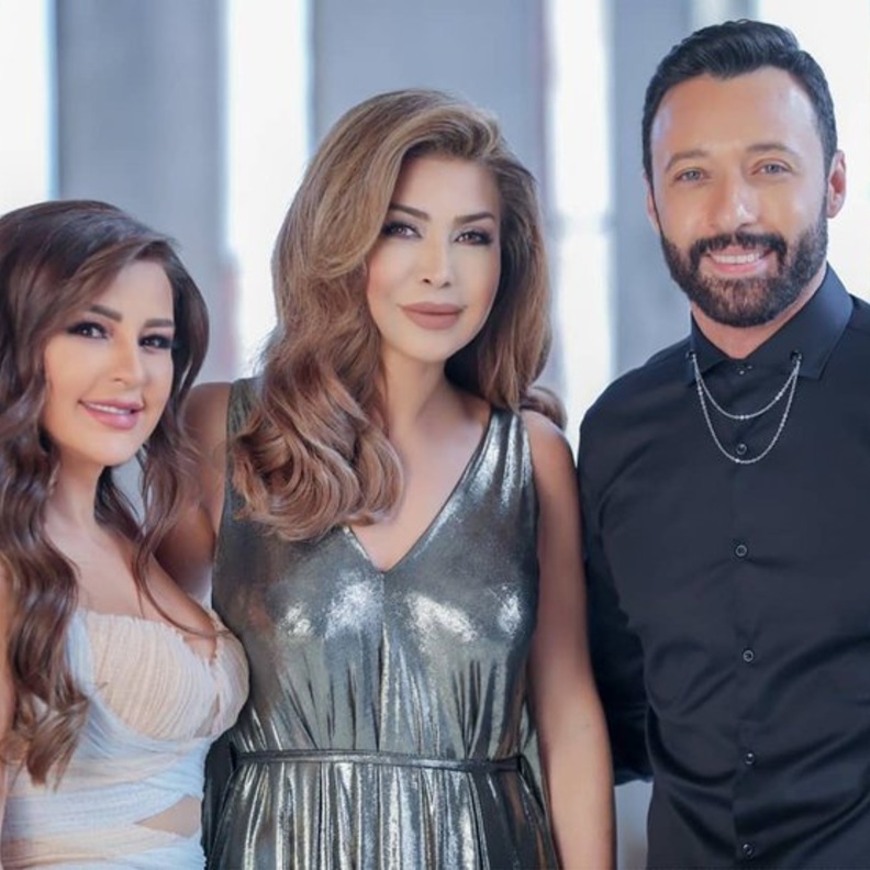 نوال الزغبي وماغي بو غصن واحمد فهمي