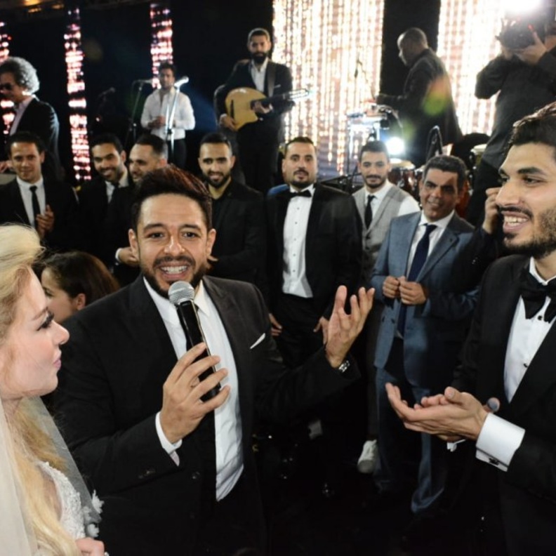 حماقي في حفل زفاف علي جبر 