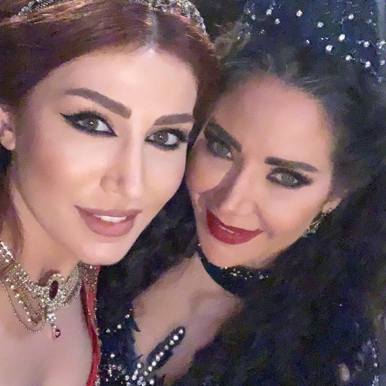 الاحتفال بعيد ميلاد سلافة معمار في كواليس مسلسل "حرملك"