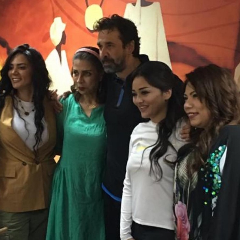 راندا البحيرى وفريق عمل مسلسل "توأم روحي"