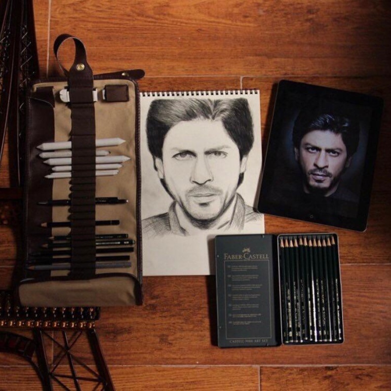 احدى رسومات الرسامة السعودية بشاير خالد