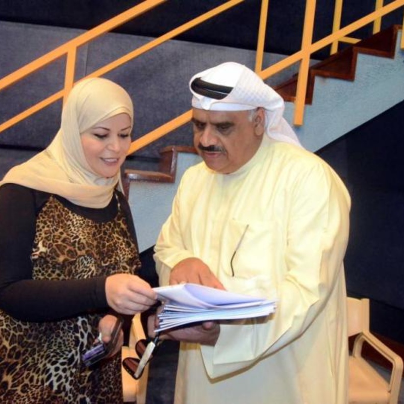 تحضير الفنان داود حسين لمسلسله الاذاعي