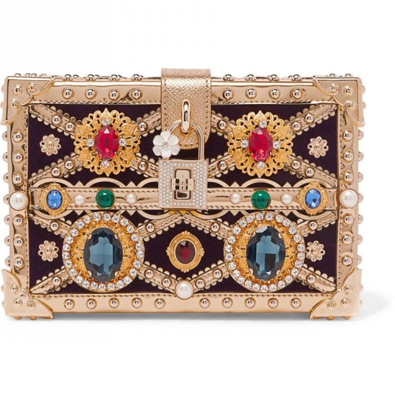 كلاتش مزين بالترتر من  Alexander McQueen 