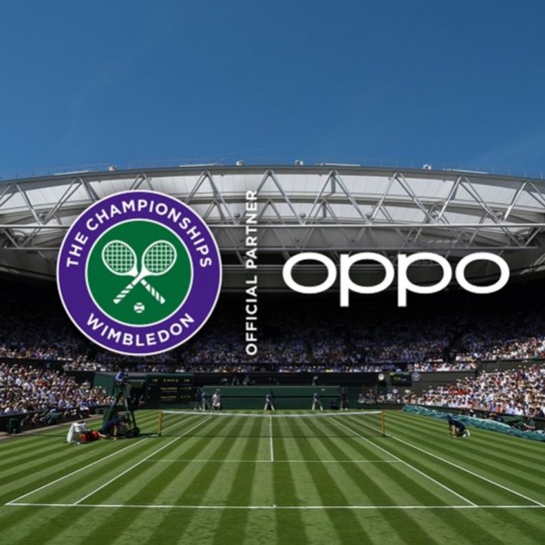 OPPO تدخل تاريخ بطولة ويمبلدون كشريك الهواتف الذكية الأول