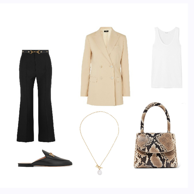 تنسيق رسمي أنيق بالبنطال العريض