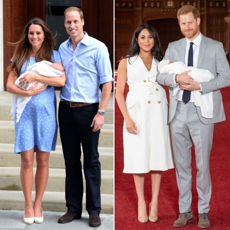  كيت وميغان في أول إطلالة لهما بعد وضعهما طفلهما الأول