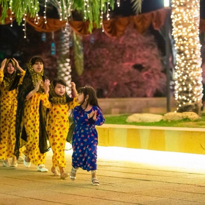  أجواء عائلية ممتعة في ليالي الدرعية