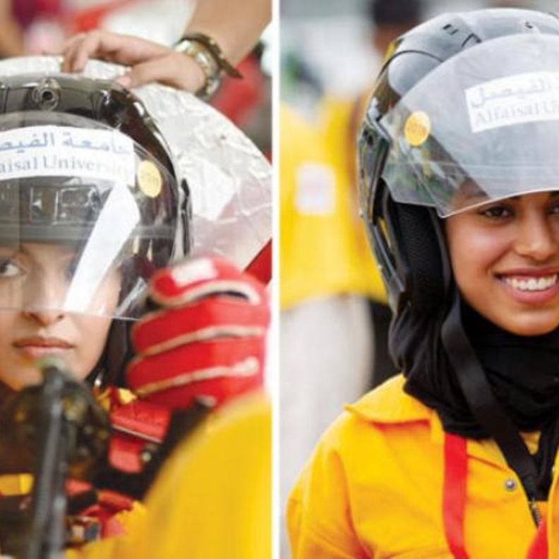 فريق نسائي سعودي يصنع سيارة بروتوتايب