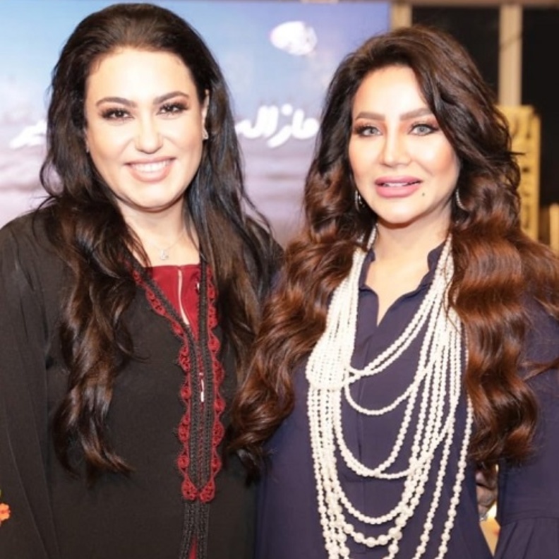 لجين عمران مع نشوى الرويني 