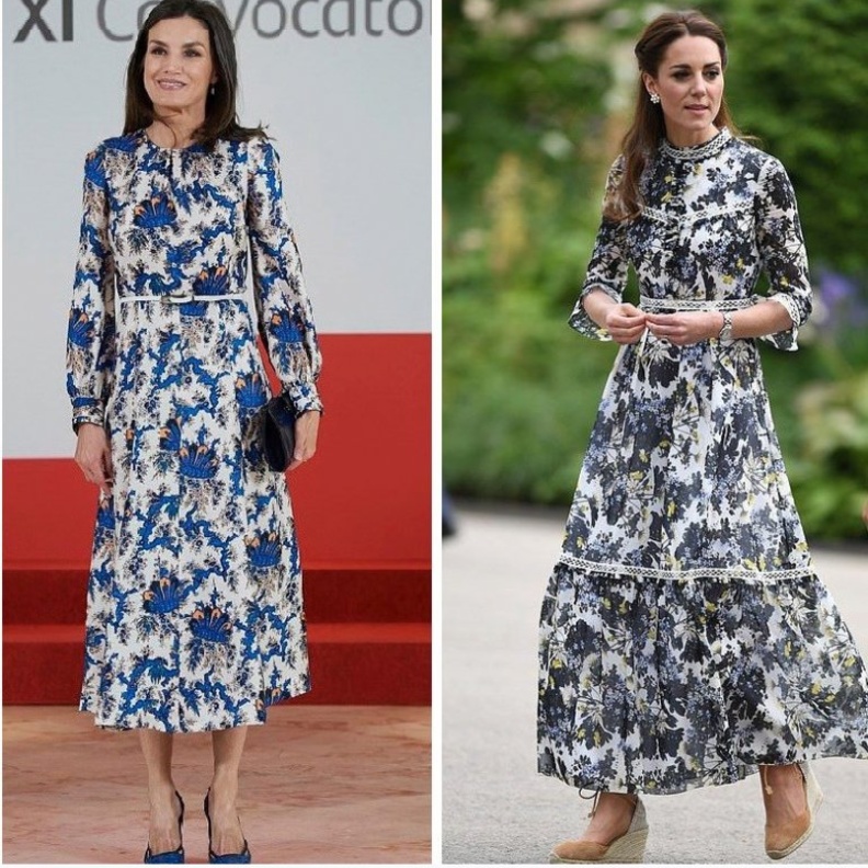 من الأجمل بين إطلالات كيت ميدلتون وليتيزيا ملكة إسبانيا