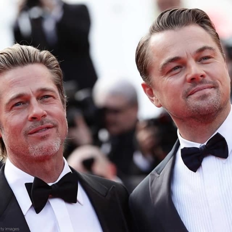 ليوناردو ديكابريو وبراد بيت 