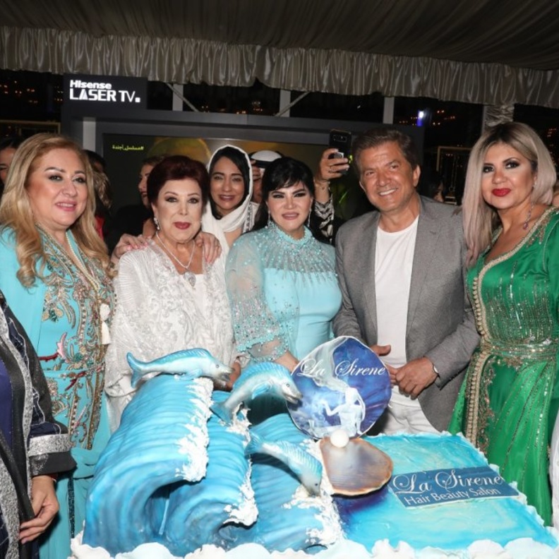 الاعلامية بوسي شلبي، الفنانه وفاء عامر، المحامية ميرنا يونس، الفنانه رجاء الجداوي