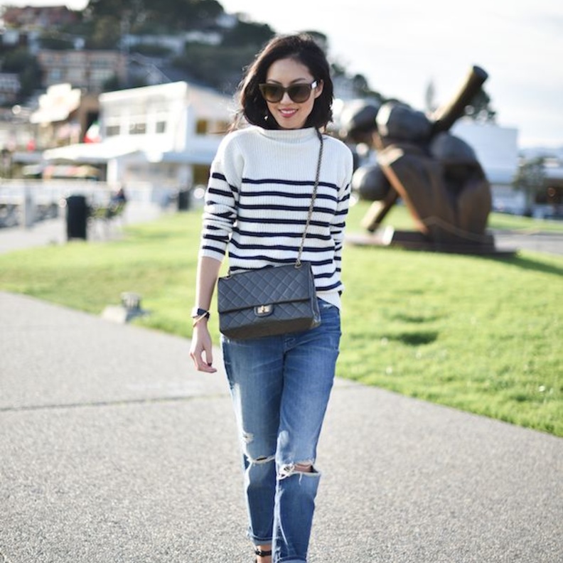 جينز أبيض من  Acne Studios 