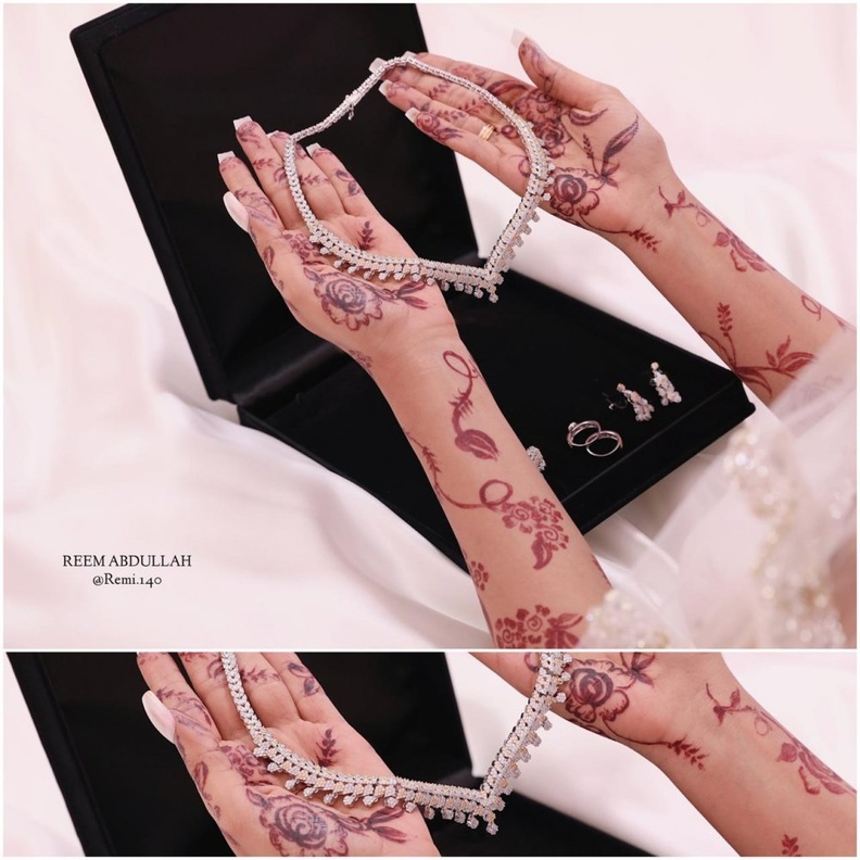 لقطة لعروسين من المصورة السعودية ريم عبدالله