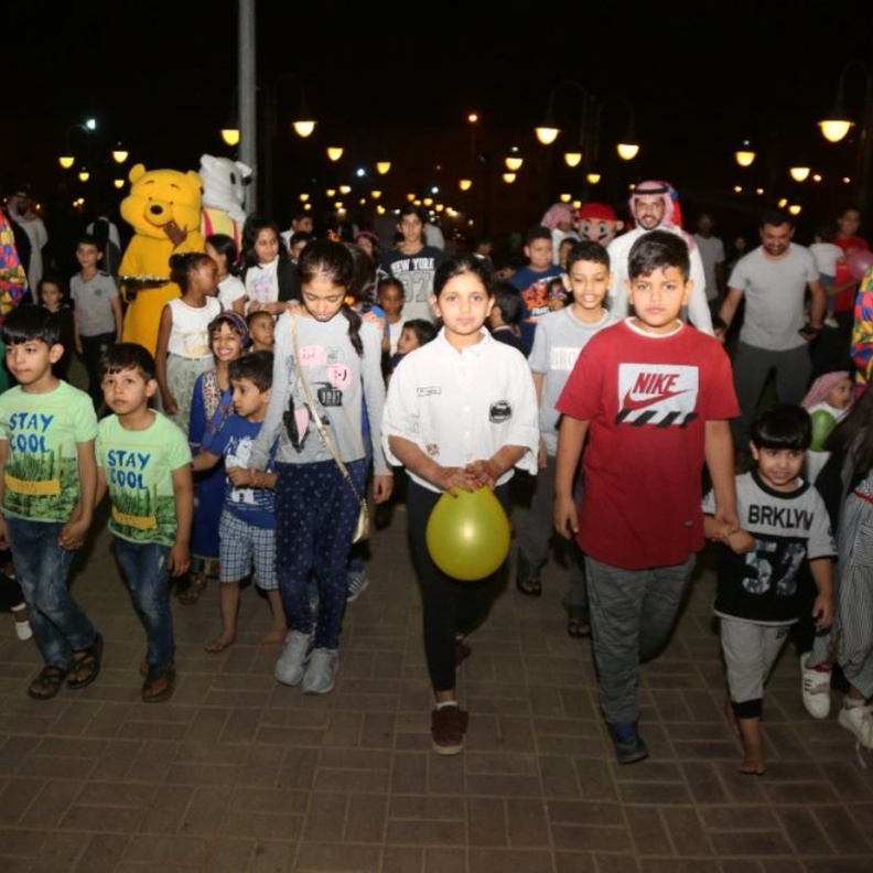 احياء الموروث الشعبي الحوامة بحدائق الرياض خلال أيام العيد 