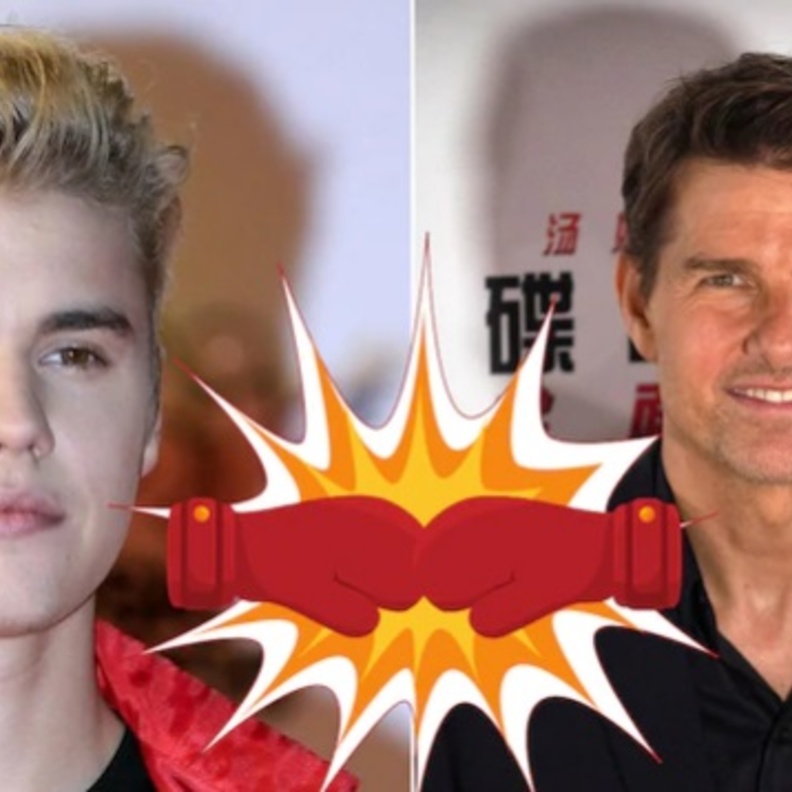 جاستن بيبر و توم كروز