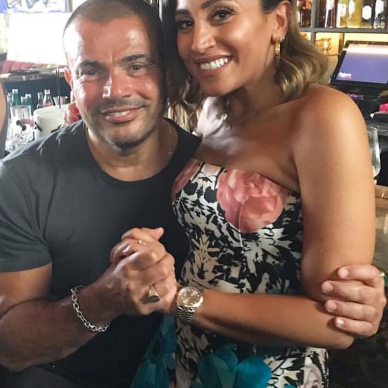 عمرو دياب ودينا الشربيني