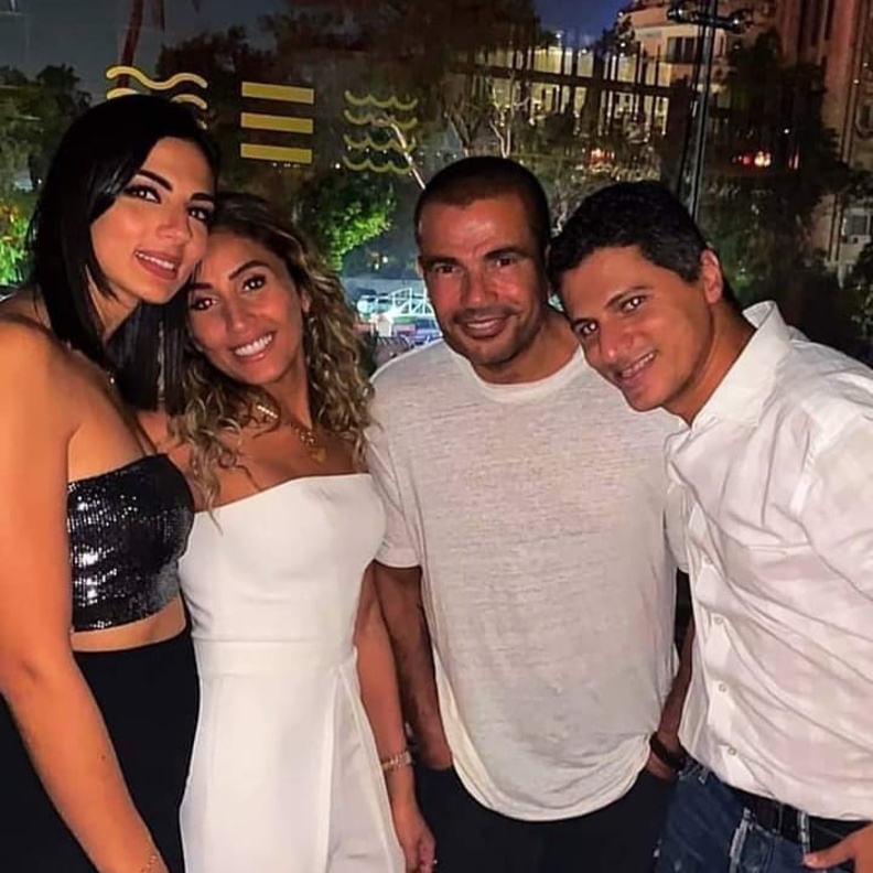 عمرو دياب ودينا الشربيني