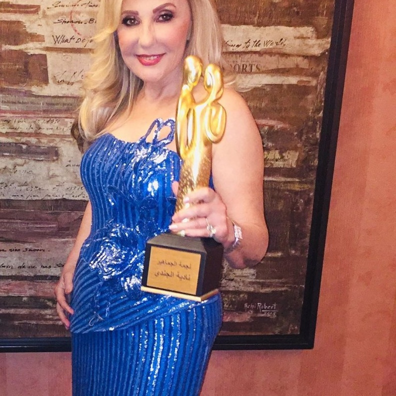 تكريم نادية الجندي وطليقها محمد مختار