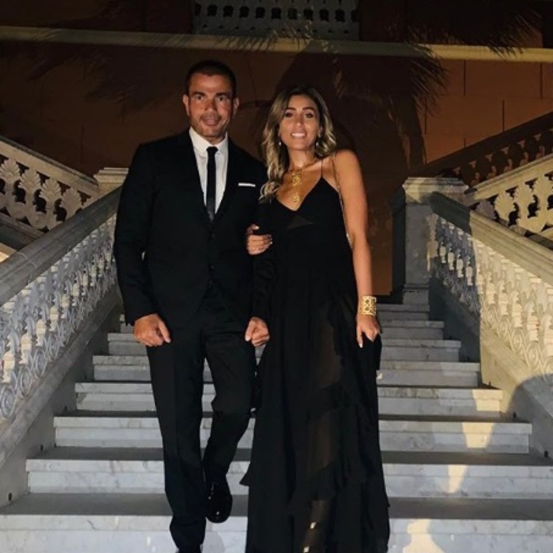 عمرو دياب ودينا الشربينى