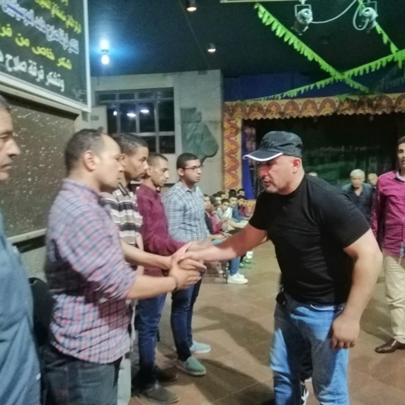 احمد السقا في عزاء محمد ابو الوفا