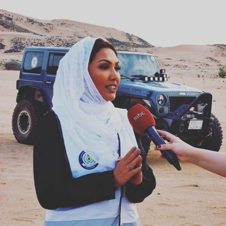  نورة الجعيدي أول سعودية متطوعة بفريق برق للانقاذ