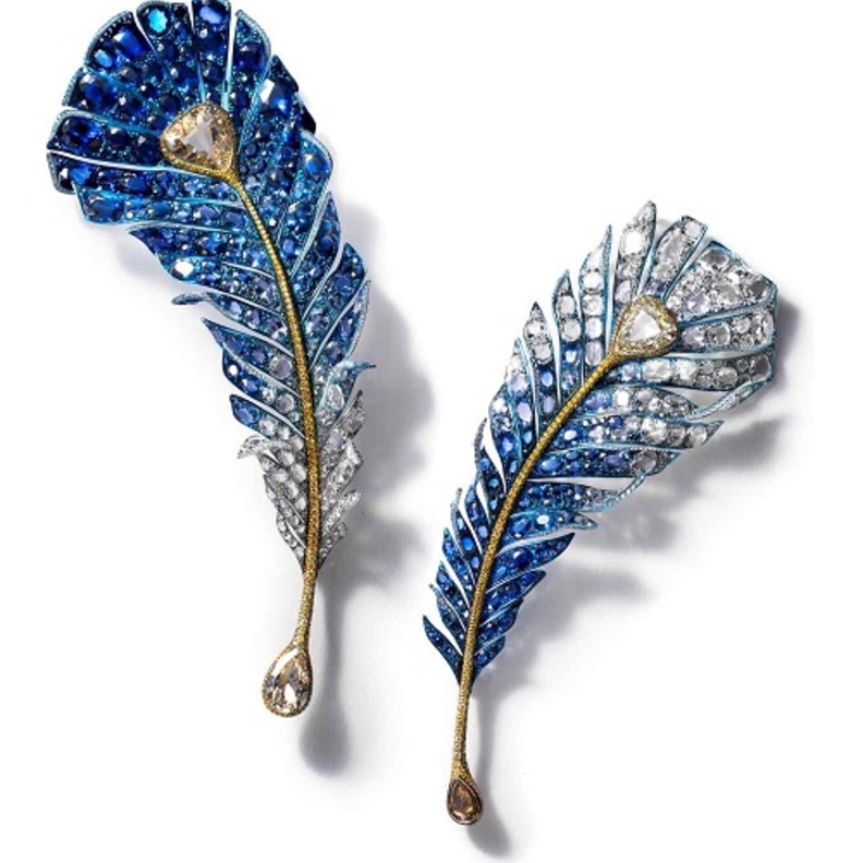 بروش الماس واحجار كريمة من سيندي تشاو 