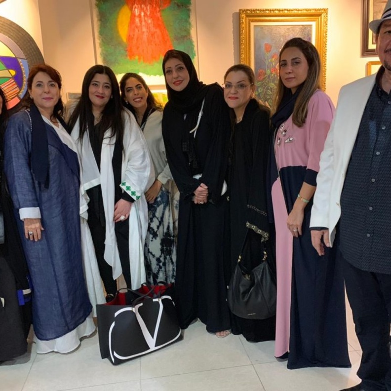 الفنانة التشكيلية شاليمار شربتلي تفتتح معرض "جدة عروس الفن"