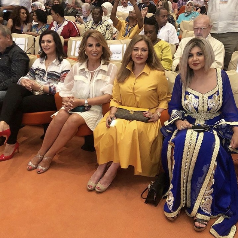 ليلى علوي وإيناس الدغيدي وبوسي شلبي في مهرجان أصيلة