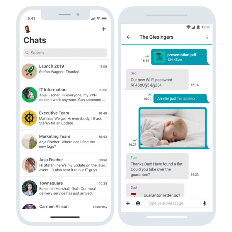 ginlo..تطبيق مراسلة مشفّر وآمن
