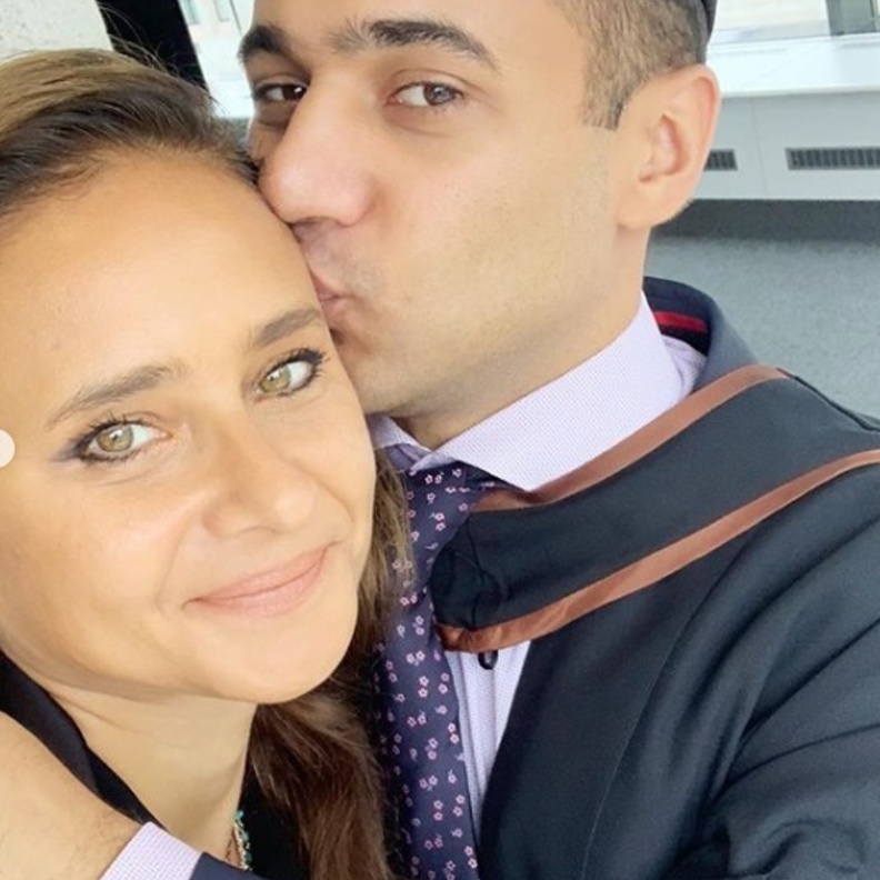 نيللى كريم ونجلها يوسف صبري