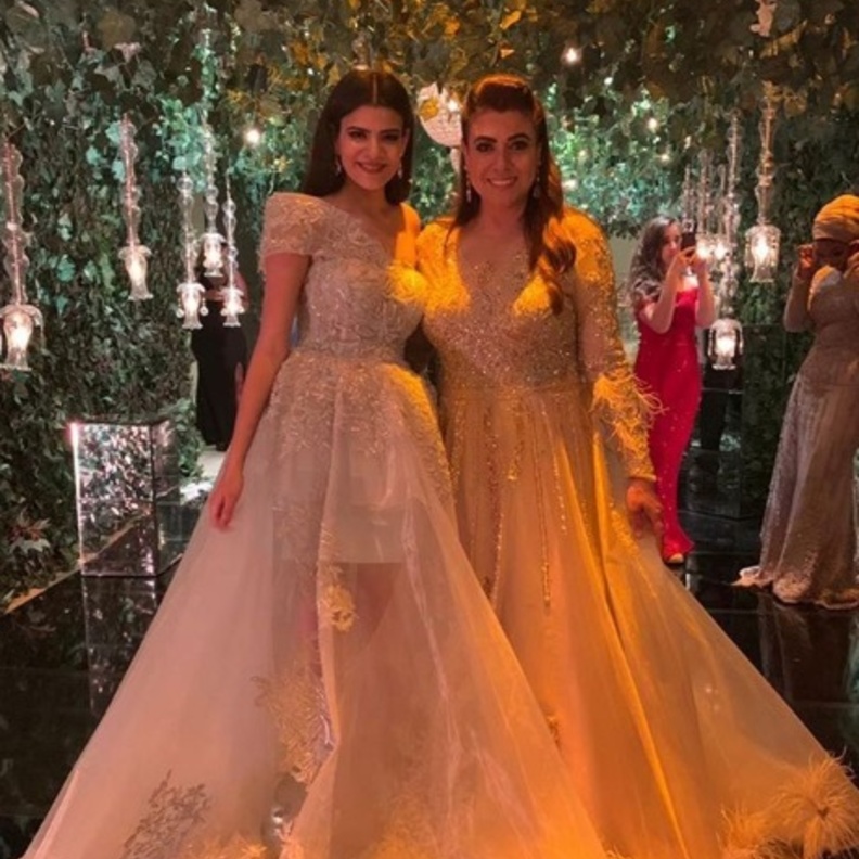 نوشى مصطفي وابنتها مريم