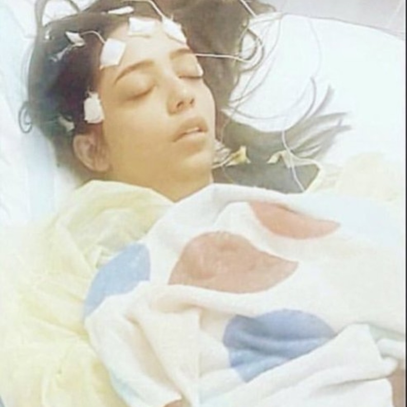 صابرين بورشيد في أيام الأخيرة قبل وفاتها