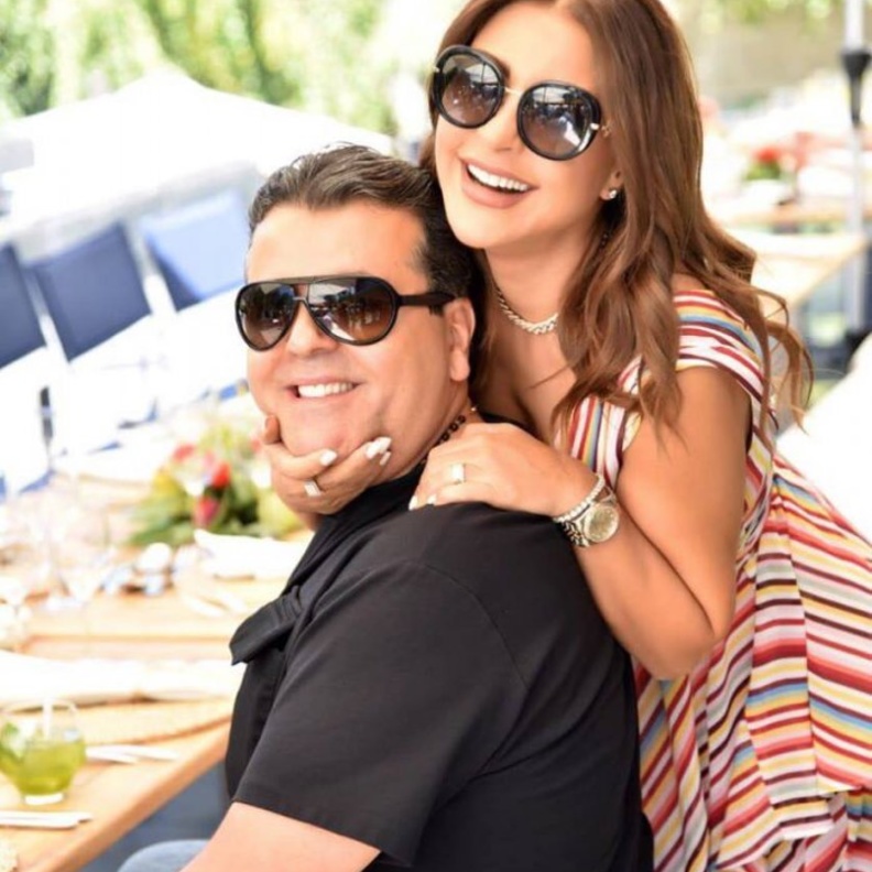 ماغي بو غصن خلال دخولها للمستشفى العام الماضي