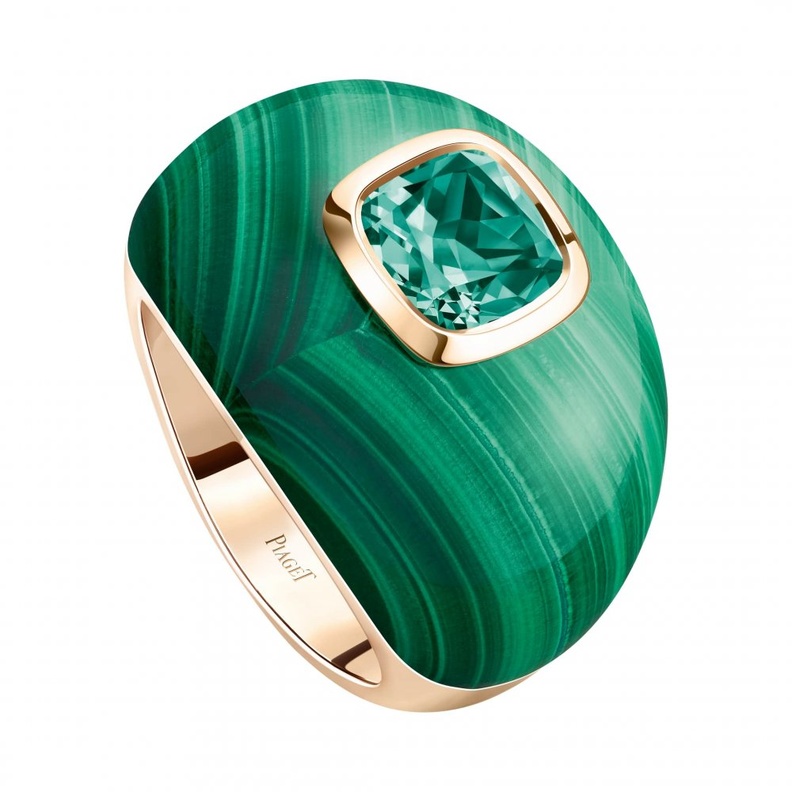 خواتم عروس مرصعه بالأخضر من دار Chaumet