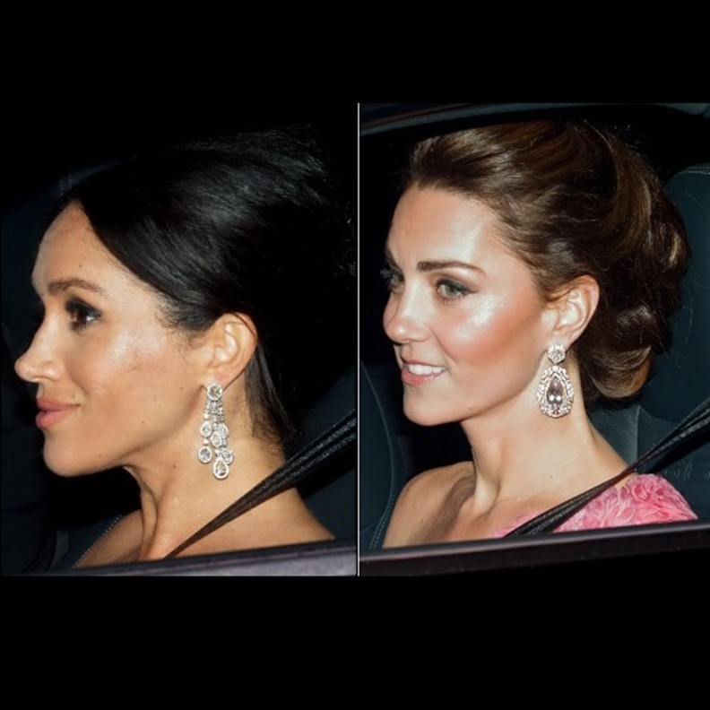 مجوهرات كيت ميدلتون وميغان ماركل 